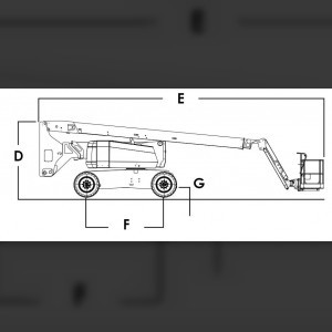 Nacelle automotrice articulée 26m 