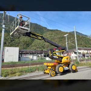 Articulating boom lift 16m / railway-road